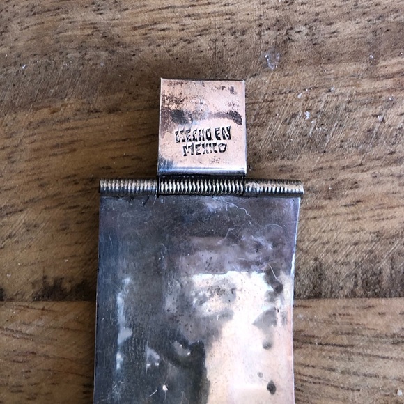 925 sterling silver & abalone gorgeous hinged link bracelet made in Mexico - Picture 10 of 16